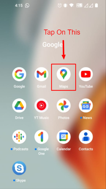 Open Google Maps in Your Device