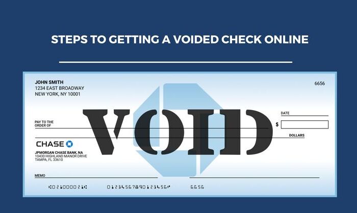 Steps to Getting a Voided Check Online