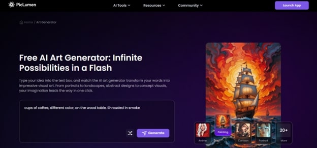 PicLumen’s AI Art Generator