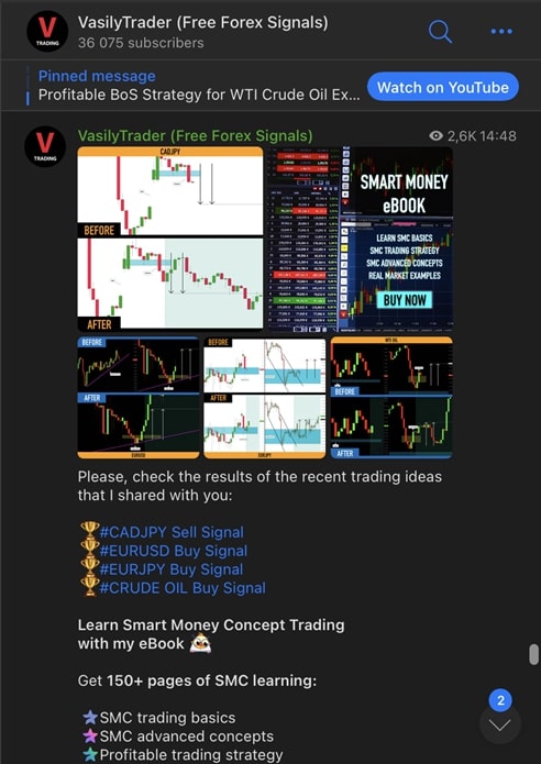 best forex signals telegram «VasilyTrader»